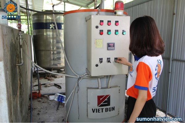 Hệ thống hập tiệt trùng của Sumo Nhật Việt