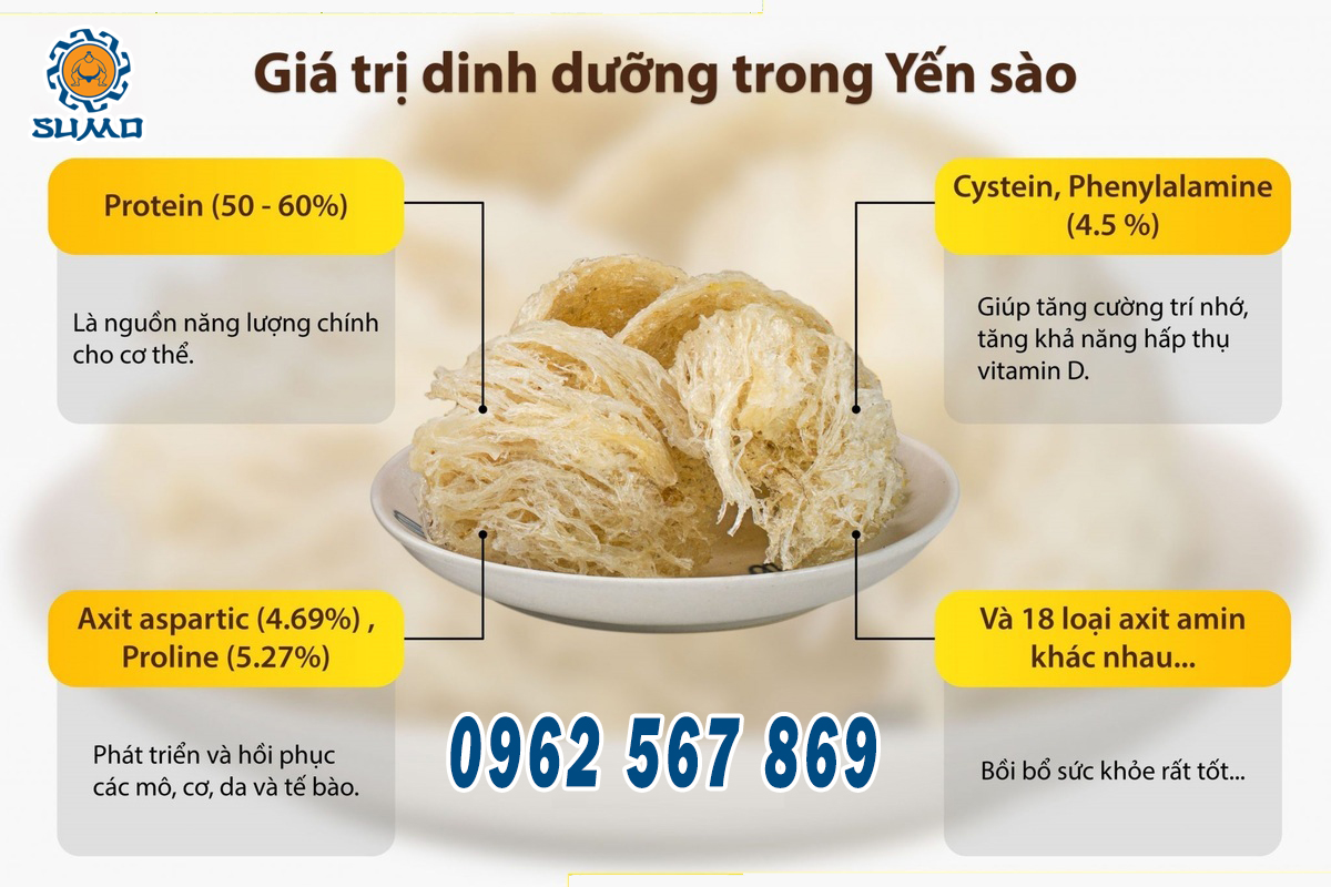 tác dụng của tổ yến